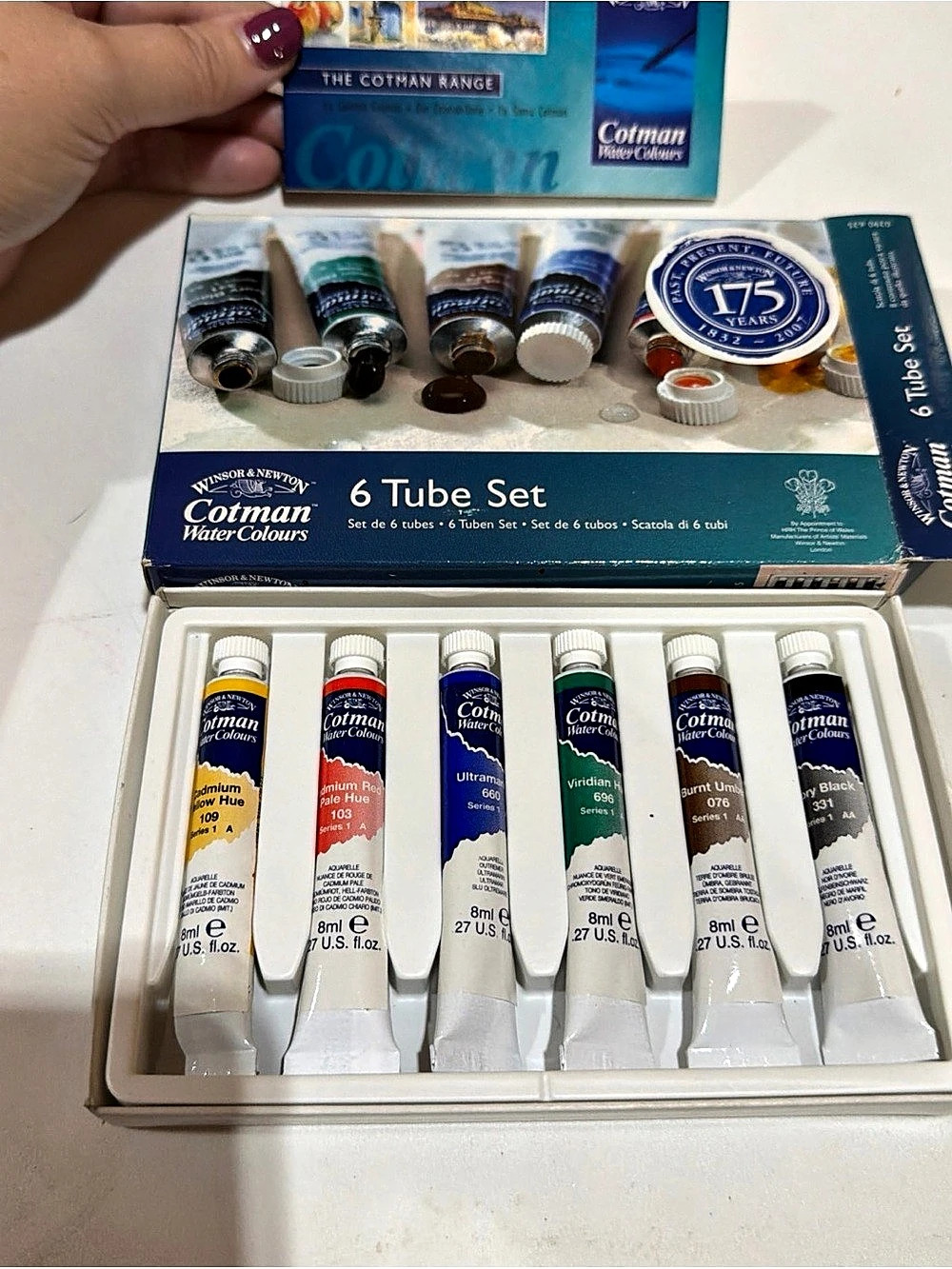 Winsor & Newton Cotman Water Colours Paint Set of 6, 8ml Tubes